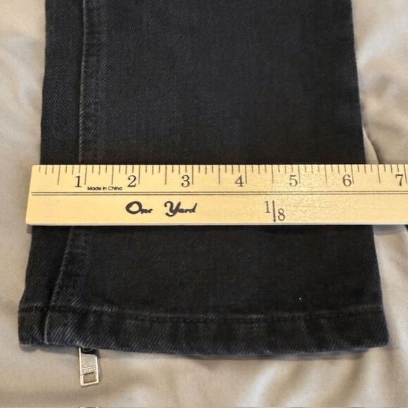 Isabel Marant Loma Cropped Jeans Moto Inspired Zippers and Textures Size 4 (36FR - Picture 15 of 16